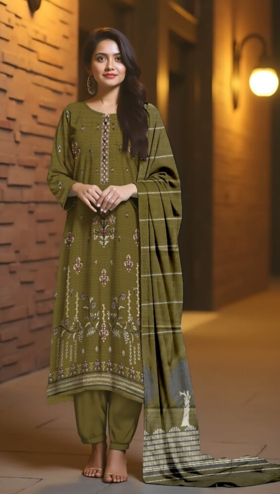 3 Piece - Embroidered Lawn Suit