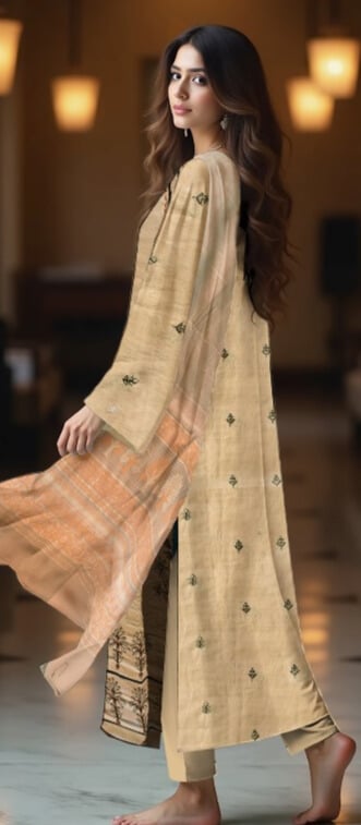 3 Piece - Embroidered Lawn Suit