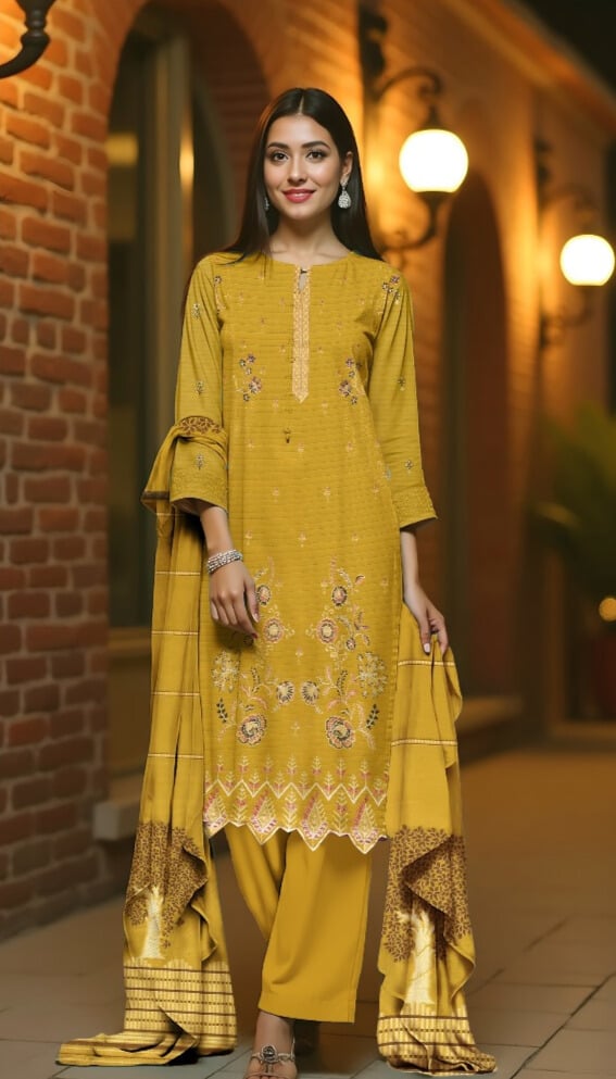3 Piece - Embroidered Lawn Suit