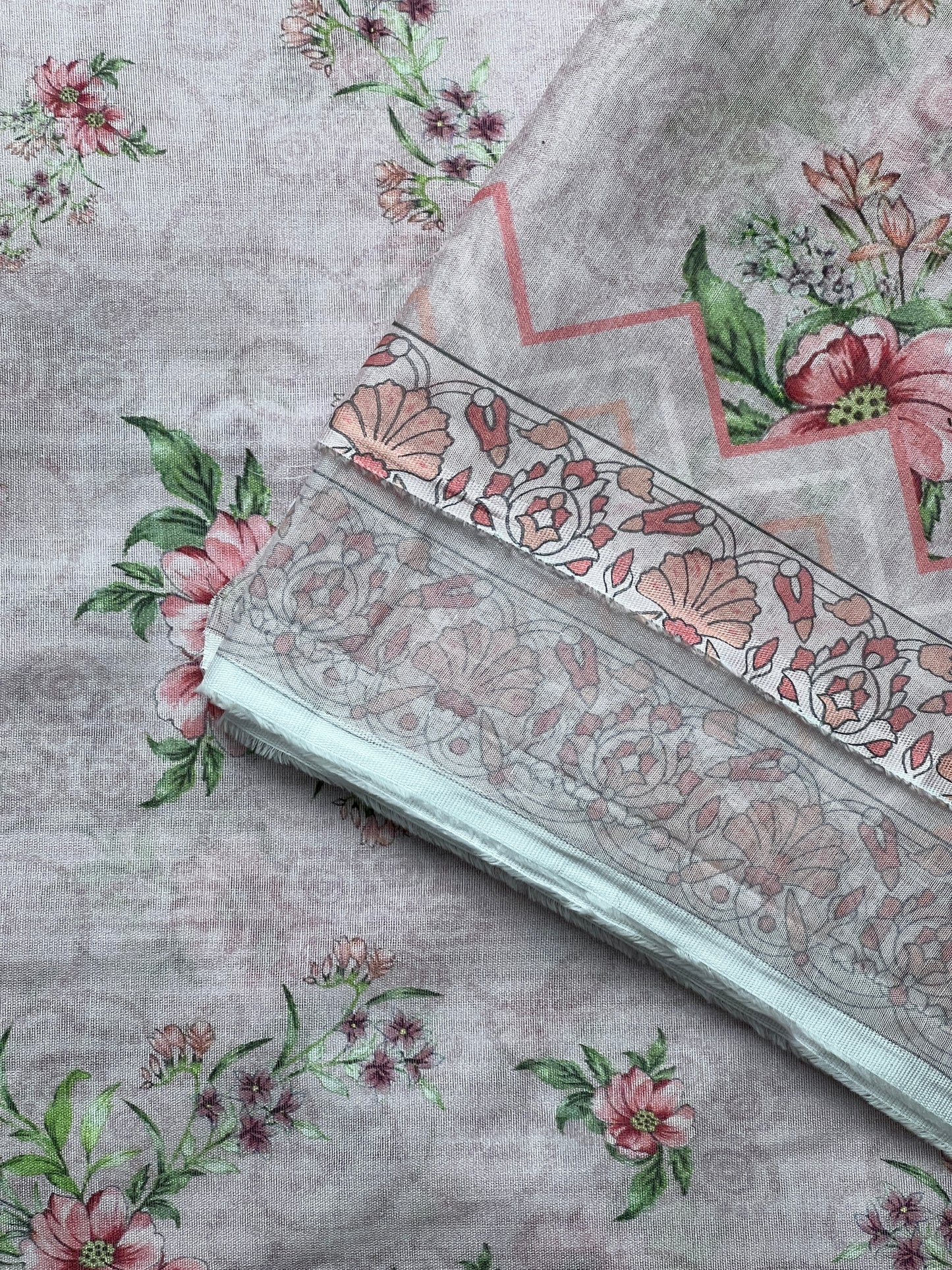 3 piece Printed Swiss lawn