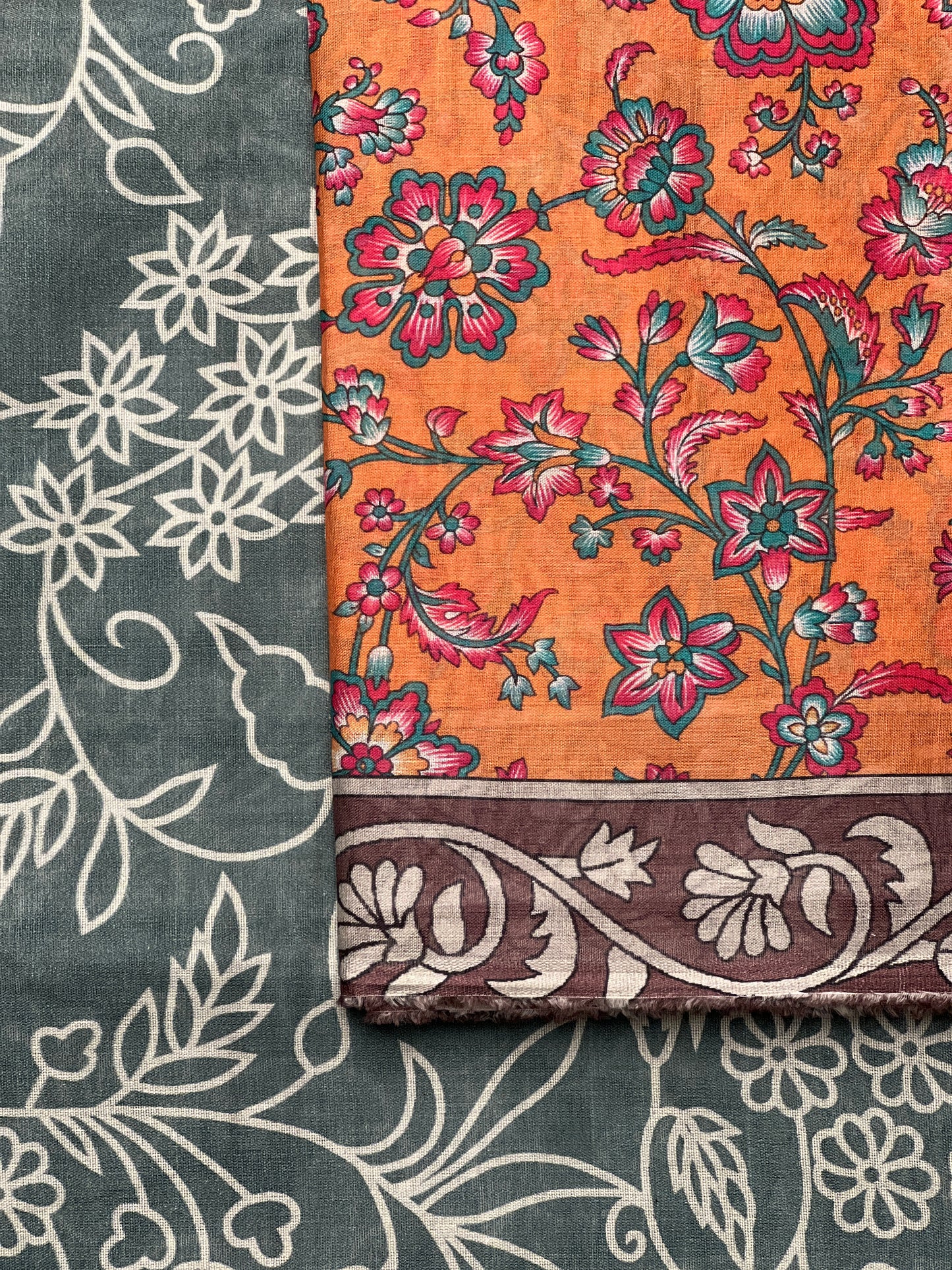 3 piece Printed Swiss lawn