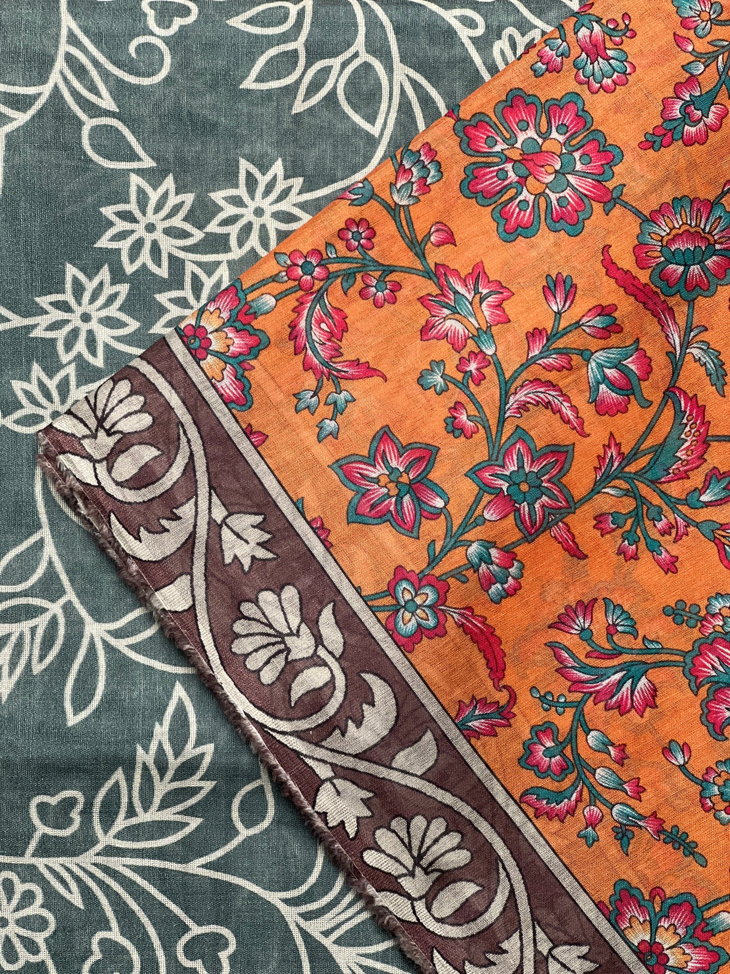 3 piece Printed Swiss lawn