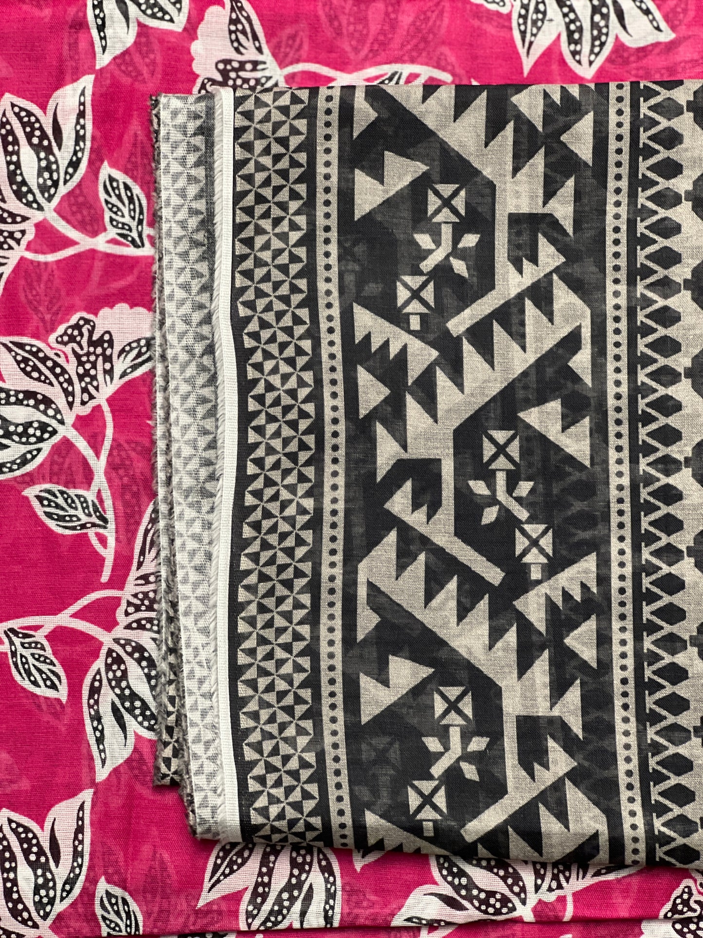 3 piece Printed Swiss lawn