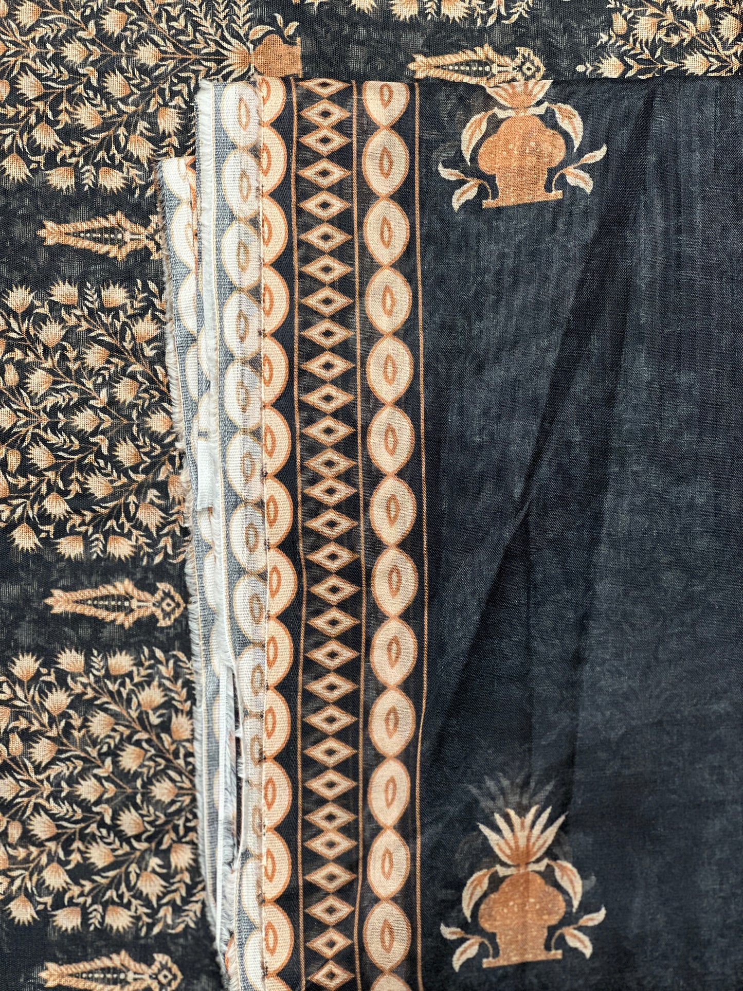 3 piece Printed Swiss lawn