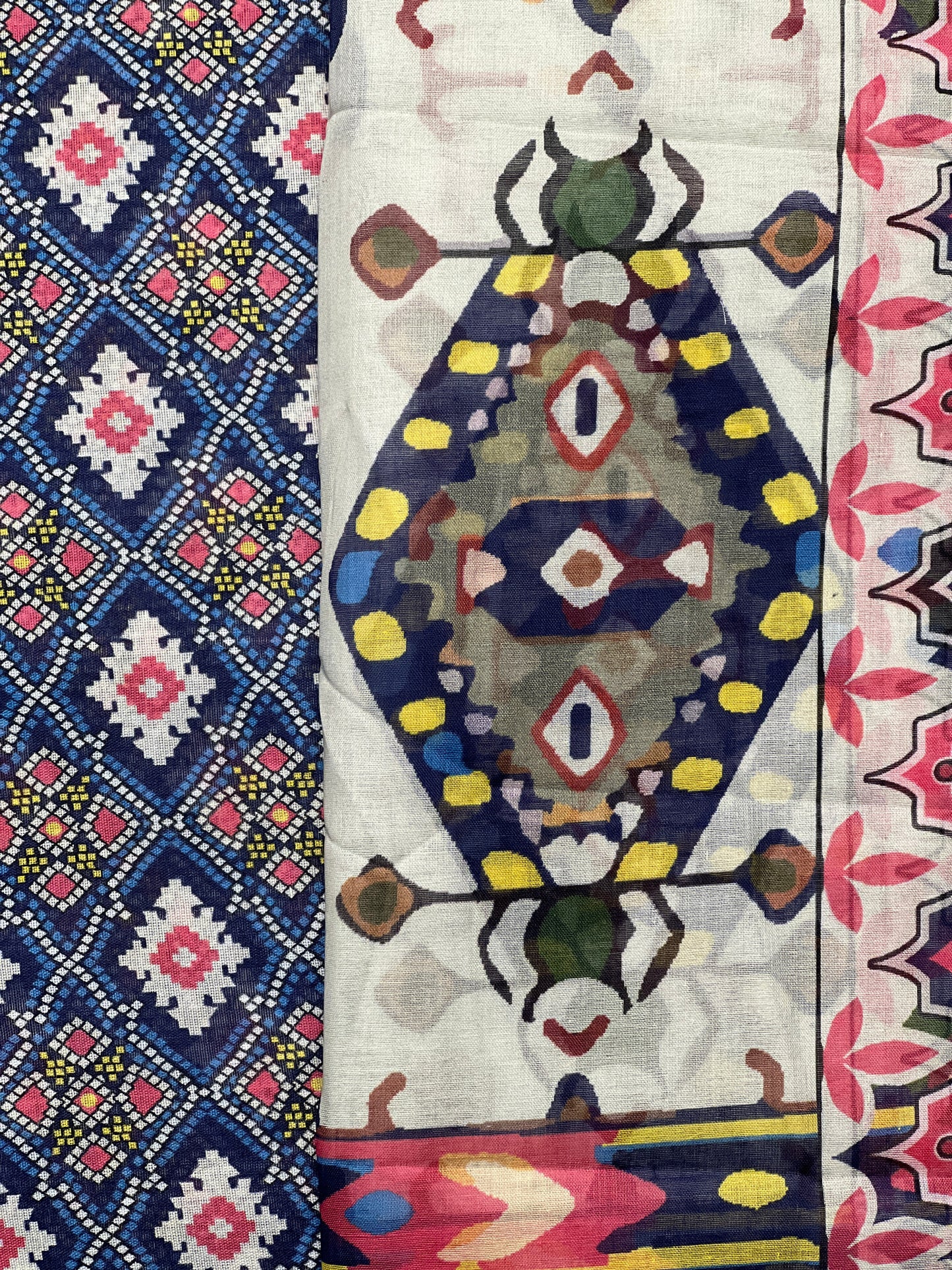 3 piece Printed Swiss lawn