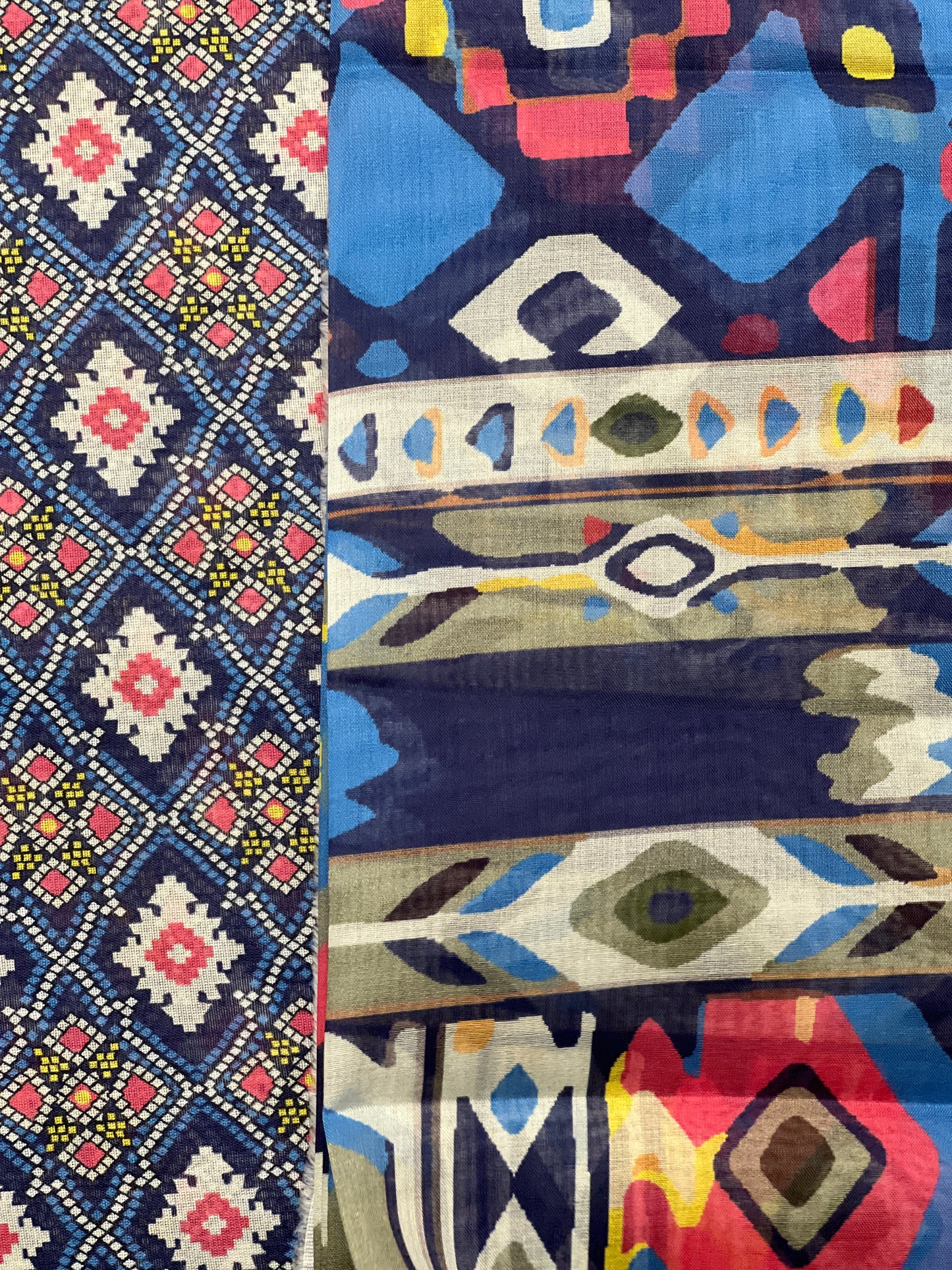 3 piece Printed Swiss lawn