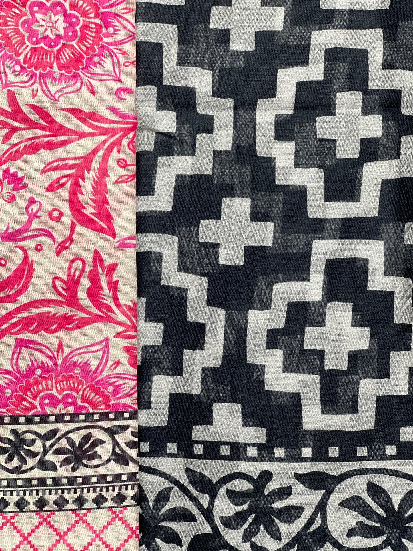 3 piece Printed Swiss lawn