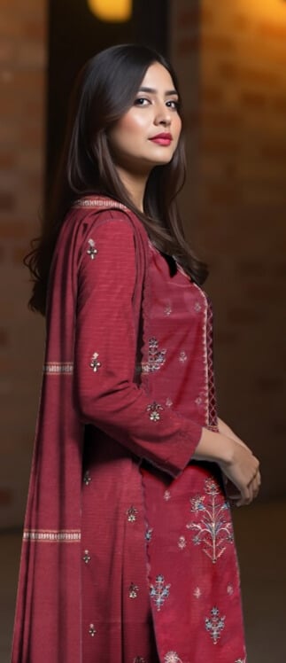 3 Piece - Embroidered Lawn Suit