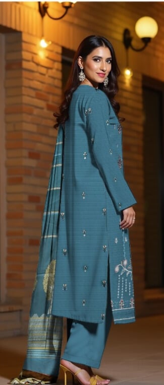 3 Piece - Embroidered Lawn Suit