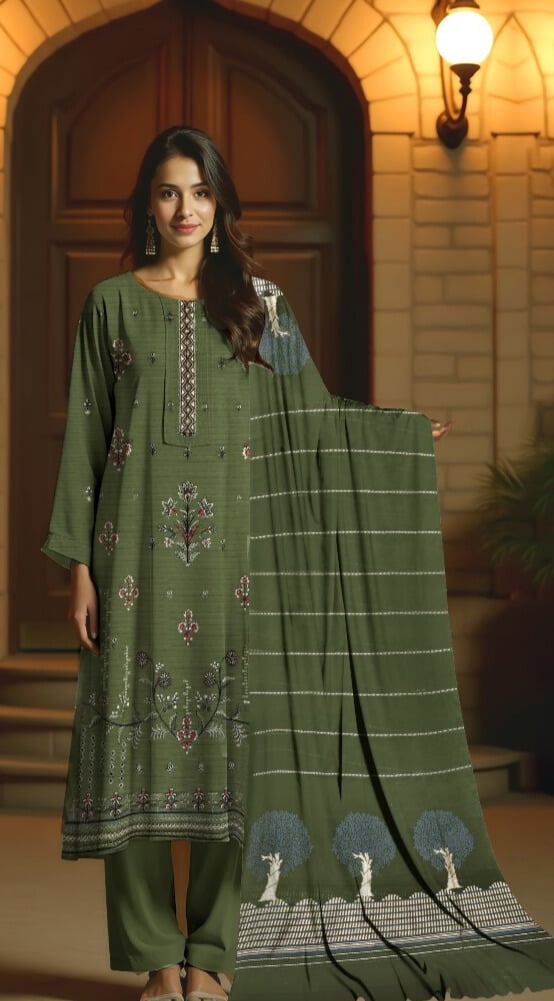 3 Piece - Embroidered Lawn Suit