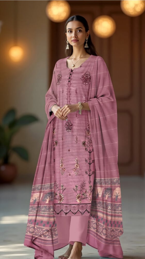3 Piece - Embroidered Lawn Suit