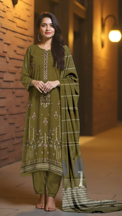3 Piece - Embroidered Lawn Suit