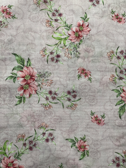3 piece Printed Swiss lawn