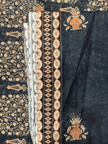 3 piece Printed Swiss lawn