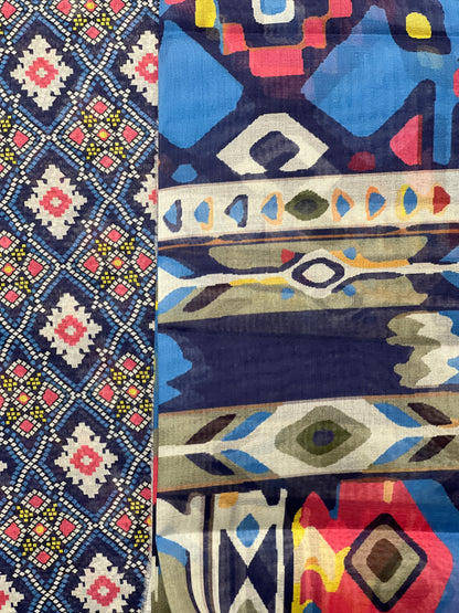 3 piece Printed Swiss lawn