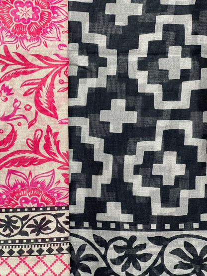 3 piece Printed Swiss lawn