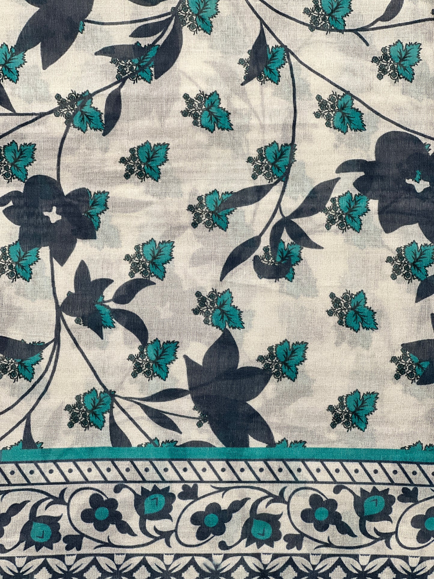 3 piece Printed Swiss lawn