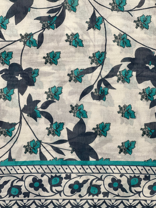 3 piece Printed Swiss lawn