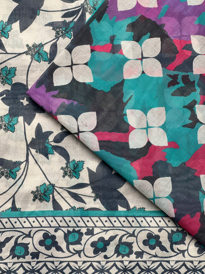 3 piece Printed Swiss lawn