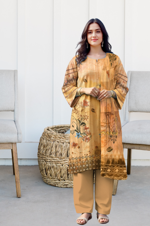 3 Piece Printed - Lawn