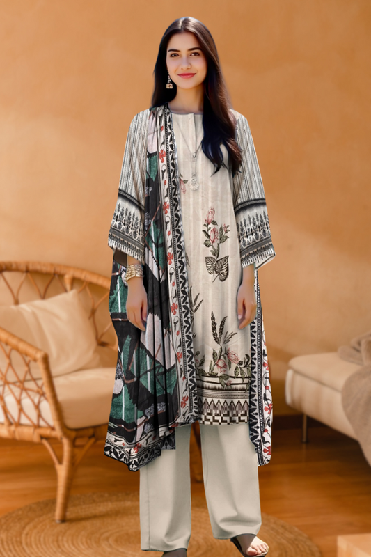3 Piece Printed - Lawn