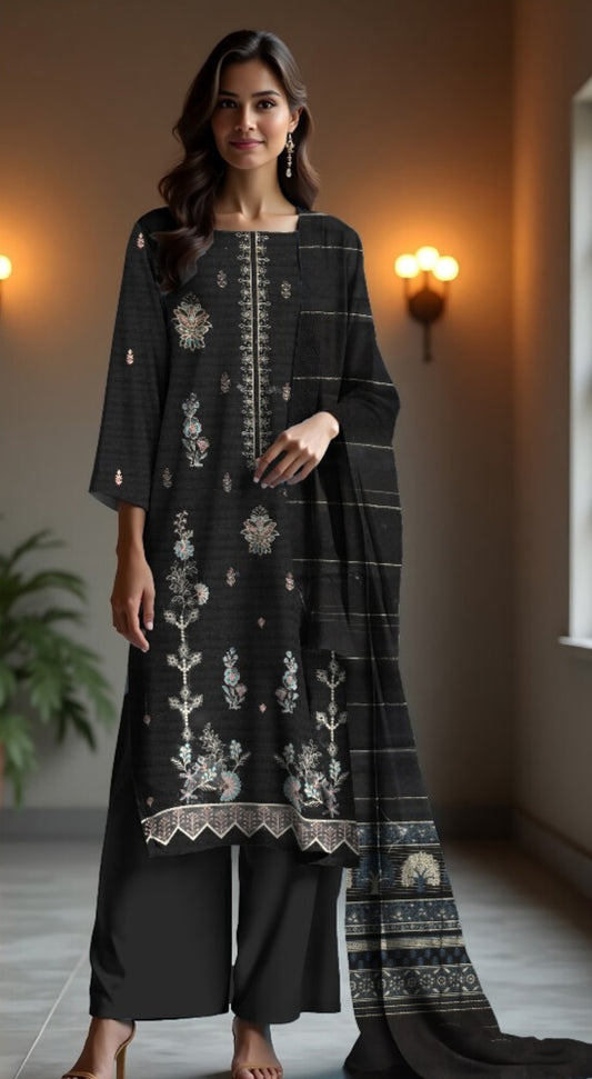 3 Piece - Embroidered Lawn Suit